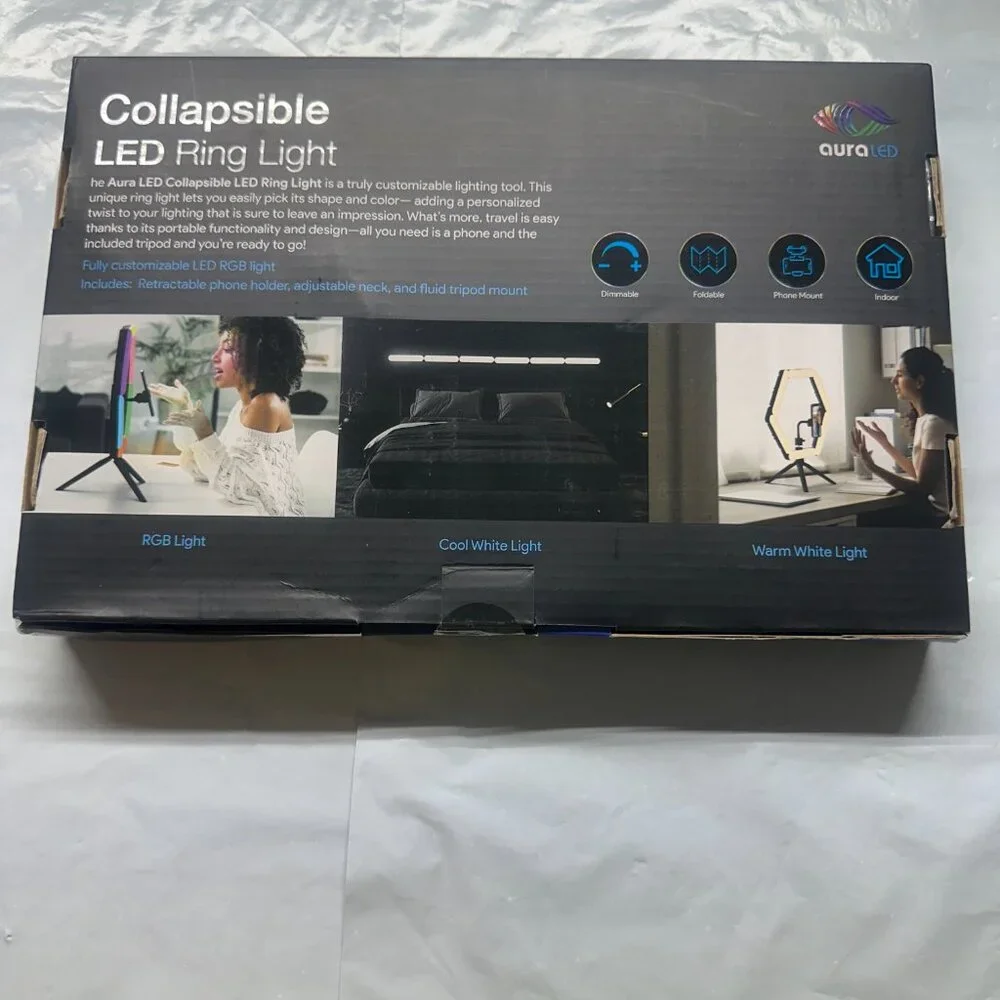 Collapsible LED ring light - Picture 2 of 2